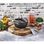 Kahramanlar 3406 24 No Stone Black Derin Tencere