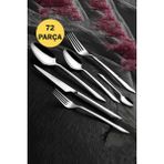 Kahramanlar Erciyes 72 Parça 12 Kişilik Platin Çatal Kaşık Bıçak Takımı