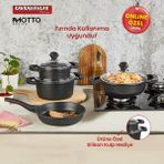 Kahramanlar Motto Prime 7 Parça Döküm Tencere Seti