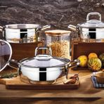 Kahramanlar Sırma 6 Parça Çelik Sahan Set
