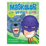 Kahramanlar ve Canavarlar Maskeler Yaratıcı Boyama