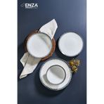 Kahramanlar X Enza Defne 24 Parça 6 Kişilik Porselen Yemek Takımı