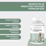 Kahu Naturals Floravital, Köpekler Için Probiyotik ve Prebiyotik Desteği, 60 Tablet