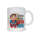 Kahvaltı Kupası Kupa Relax I Love My Super Dad - Babalar Günü Babalar Günü Doğum Günü Noel Hediye Fikri