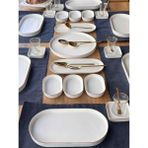 Kahvaltı Takımı Pure Gold Oval 45 Parça 6 Kişilik