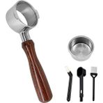 Kahve 51MM Dipsiz Portafilter Delonghi Icona Ecp ECOV311 Espresso Makinesi ile Uyumlu, Taban Filtre Tutucu Yok (Yurt Dışından) - 1 Adet