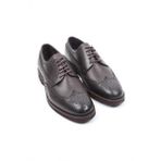 Kahve Deri Klasik Erkek Ayakkabı Brogue Detaylı Bağcıklı Model
