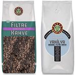 Kahve Dünyası 1 kg Filtre Kahve + 1 kg Vanilya Aromalı Kavrulmuş Çekirdek Kahve