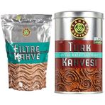 Kahve Dünyası 250 gr Filtre + 250 gr Orta Kavrulmuş Türk Kahvesi