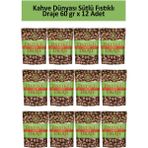 Kahve Dünyası 60 gr x 12 Adet Sütlü Antep Fıstık Draje Lezzetiyle Tatlı Atıştırmalık