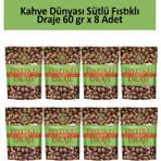 Kahve Dünyası Antep Fıstık Draje 60 gr x 8 Adet Sütlü Lezzetli Çikolata İle Hazırlanmış