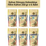 Kahve Dünyası Kolombiya Filtre Kahve 250 gr x 6 Adet - 1,5 kg