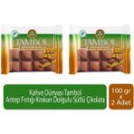 Kahve Dünyası Tambol Antep Fıstığı Krokan Dolgulu Sütlü Çikolata 100 gr x 2 Adet