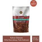 Kahve Dünyası Zıpper Türk Kahvesi Orta Kavrulmuş 250 gr x 12 Adet
