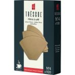 Kahve Filtre Kağıdı 4 Numara Naturel 100 Adet - Kağıt ve Metal Filtre