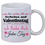 Kahve Fincanı Scheiss Sevgililer Günü "Liebe dich Weihnachten doğum günü hediyesi