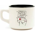 Kahve Iç, Dik Dur, Aşırı Düşünme! Venüs Kupa - Hediyelik Kupa Fincan Mug - 1 Adet - 195 ml