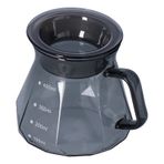 Kahve kazanı, ısıya dayanıklı, kahve paylaşım tenceresi, şeffaf siyah cam çaydanlık, evde mutfak için (400 ml)