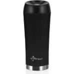 Kahve Kupası İçi Dışı Çelik Çift Katlı Termos Mug 400 Ml - Siyah