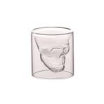 Kahve Kupası Kahve Kupası Çift Katmanlı Şeffaf Kristal Cam Bardak Ev Şarap Barı Kulübü Bira Şarap Bardağı Bardak Çay Bardağı (Renk: Gri, Boyut: 25 ml)