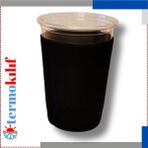 Kahve Milkshake Bardağı Termokılıfı - Siyah