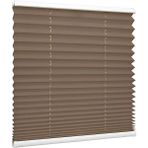 Kahve Rengi Plise Katlanır Cam Balkon Perdesi -Ofis Perdesi -Ev Perdesi -Salon Perdesi -Plise Perde - 18 cm cm - Kahverengi