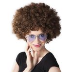 Kahve Renk Kıvırcık Afro Bonus Peruk (5264)