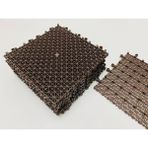 Kahve Renkli 25X25 cm Plastik Yer Karosu, Şık ve Kullanışlı Zemin Kaplama Seçeneği - Seçenek 1 - Altın