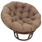 Kahve Renkli Yuvarlak Sandalye Minderleri Kalın Yumurta Yuvası Koltuk Minderleri İç Mekan ve Balkon için Yastık Kılıfı Salıncak Sepeti 130x130cm Konfor ve Stil