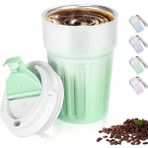 Kahve Termosu Paslanmaz Çelik Su Matarası Spor Matarası, Kapaklı 400 Ml, Sızdırmaz Çocuk Şişesi, Ev - Standart