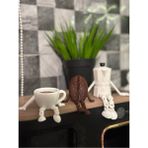 Kahve Tutkunlarına Özel 3'lü Kahve Köşesi Seti - Kahve Çekirdeği, Coffee Pot, Kahve Fincanı - Ahşap
