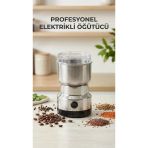 Kahve Ve Baharat Öğütücü Makine Paslanmaz Çelik Ergonomik Kullanım