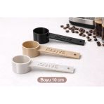 Kahve Yazılı Kahve Ölçü Kaşığı (3 Adet) , Espresso , Filtre Kahve , Set Renk Seçenekli
