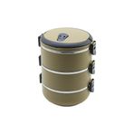 KAHVERENGİ 3LÜ SEFER TASI SAKLAMA KABI 1.8LT (5296)