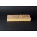 Kahverengi Ahşap Takı Organizeri, Yüzük ve Küpe Saklama Kutusu - Ahşap - Ceviz