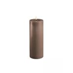 Kahverengi Alevsiz Led Mum - 7,5X20 Cm