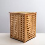 Kahverengi Bambu Çamaşır Sepeti 58X40 cm Natural Bambu