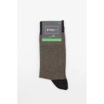 Kahverengi Bambu Desenli Çorap 1060245103