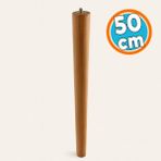 Kahverengi Boyalı Ahşap Silindir Sehpa ve Masa Ayağı Ayakları Aksesuarları Modern Tasarım 50 cm - 1