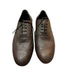 KAHVERENGİ ÇİFT YÜZLÜ BABA MODEL TANGO, DANS VE SALON AYAKKABISI İÇİ DERİ DİKİŞLİ TABAN 1 CM TOPUK (EU Ayakkabı Beden Sistemi, Yetişkin, Sayısal, Orta, 42)