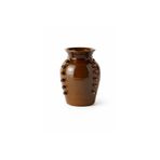 Kahverengi Çivi Desenli Terracotta Vazo