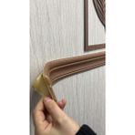 Kahverengi Düz 8CM-110CM Yapışkanlı Çıta Çerçeve Süpürgelik