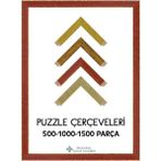 Kahverengi Eskitme Puzzle Çerçevesi 50X70 cm 30 mm Kalınlık 1000'LI Set - Ahşap - Seçenek 1