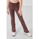 Kahverengi Esnek Standart Fit Basic Performans İspanyol Paça Kız Çocuk Tayt - 75193