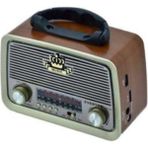 Kahverengi Everton Rt-301 Nostalji Bluetooth Şarjlı Radyo Usb Sd Mp3 Player 2 Yıl