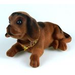 Kahverengi Kafa Sallayan Köpek Araç Içi Aksesuar 17x9x7 Cm