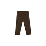 Kahverengi Kız Çocuk Düz Basıc Diz Altı Kapri 12 Yaş