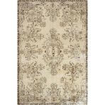 Kahverengi Klasik Pamuk Makinada Yıkanabilir Kaymaz Taban Dijital Makine Baskı Salon Halı-I-Srk_Vintage-121-80x350