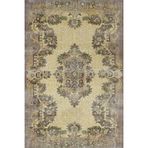 Kahverengi Klasik Pamuk Makinada Yıkanabilir Kaymaz Taban Dijital Makine Baskı Salon Halı-I-Srk_Vintage-208-120x200