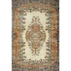 Kahverengi Klasik Pamuk Makinada Yıkanabilir Kaymaz Taban Dijital Makine Baskı Salon Halı-I-Srk_Vintage-225-300x400